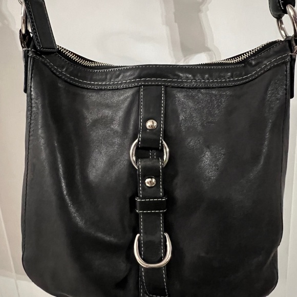 Coach Handbags - Coach F14018 CHELSEA Black Leather bag